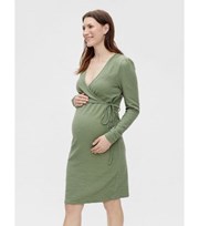 Mama.Licious Mamalicious Maternity Olive Wrap Nursing Dress